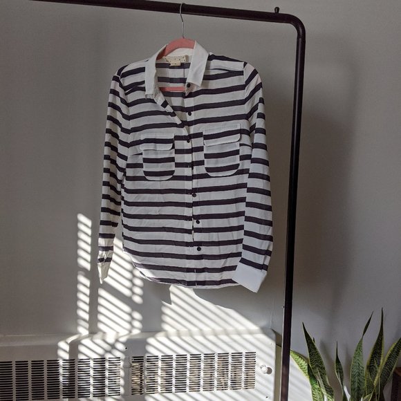 UO Coincidence & Chance Striped Button Down - Picture 1 of 3